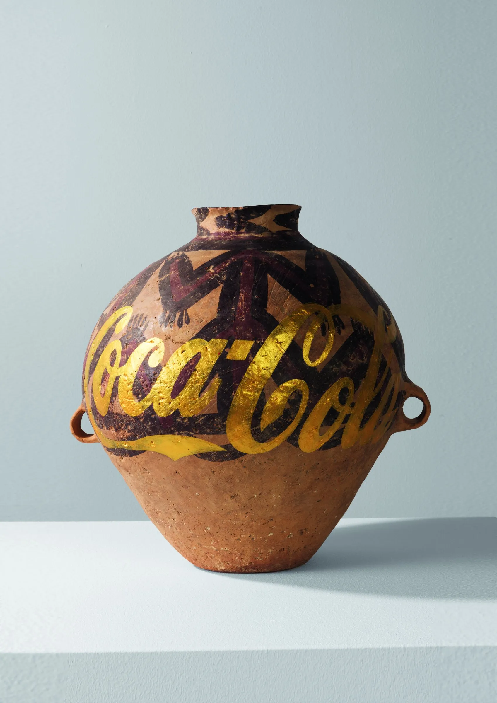 Neolithic Vase with Coca Cola Logo (Gold) (2015)