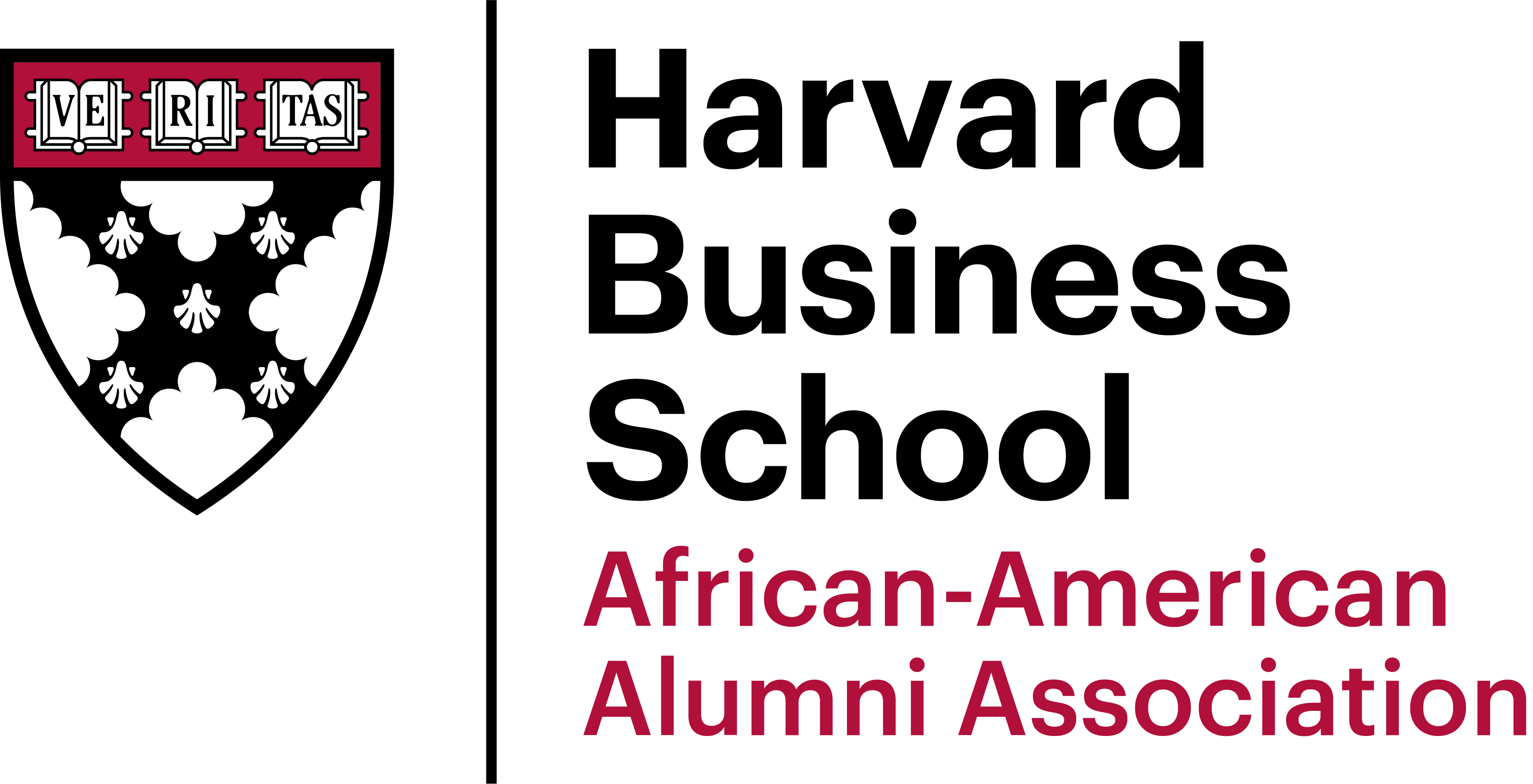 HBSAAA, Harvard Business School African-American Alumni Association vertical logo